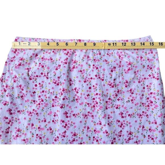 No Boundaries Vintage Y2K Pink Floral Skirt – Juniors L Tag / Fits Women Medium - Picture 5 of 12
